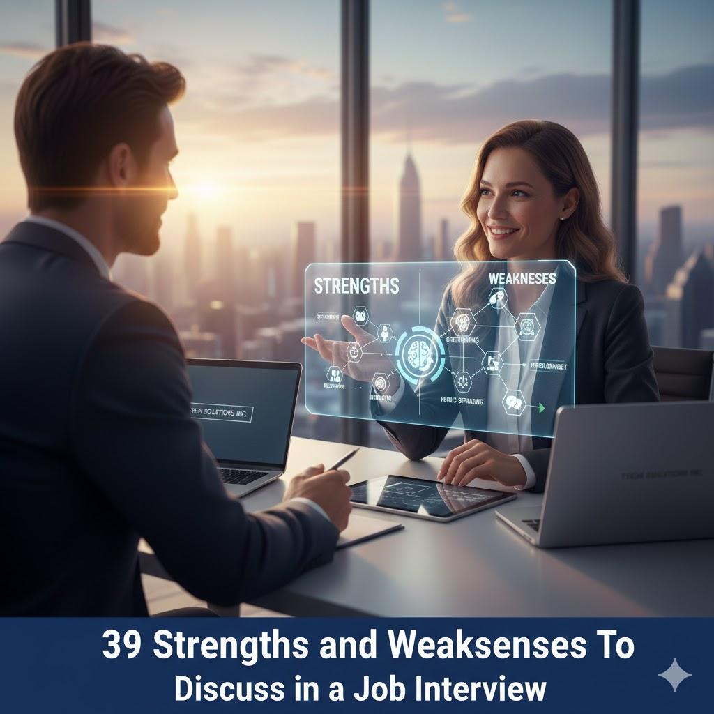 39 Strengths and Weaknesses To Discuss in a Job Interview